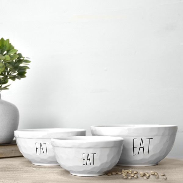 CERAMIC "EAT" BOWL, Size: SM