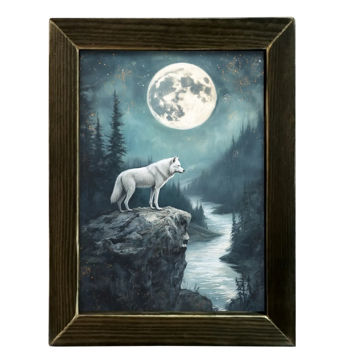 White Wolf FRAMED ART