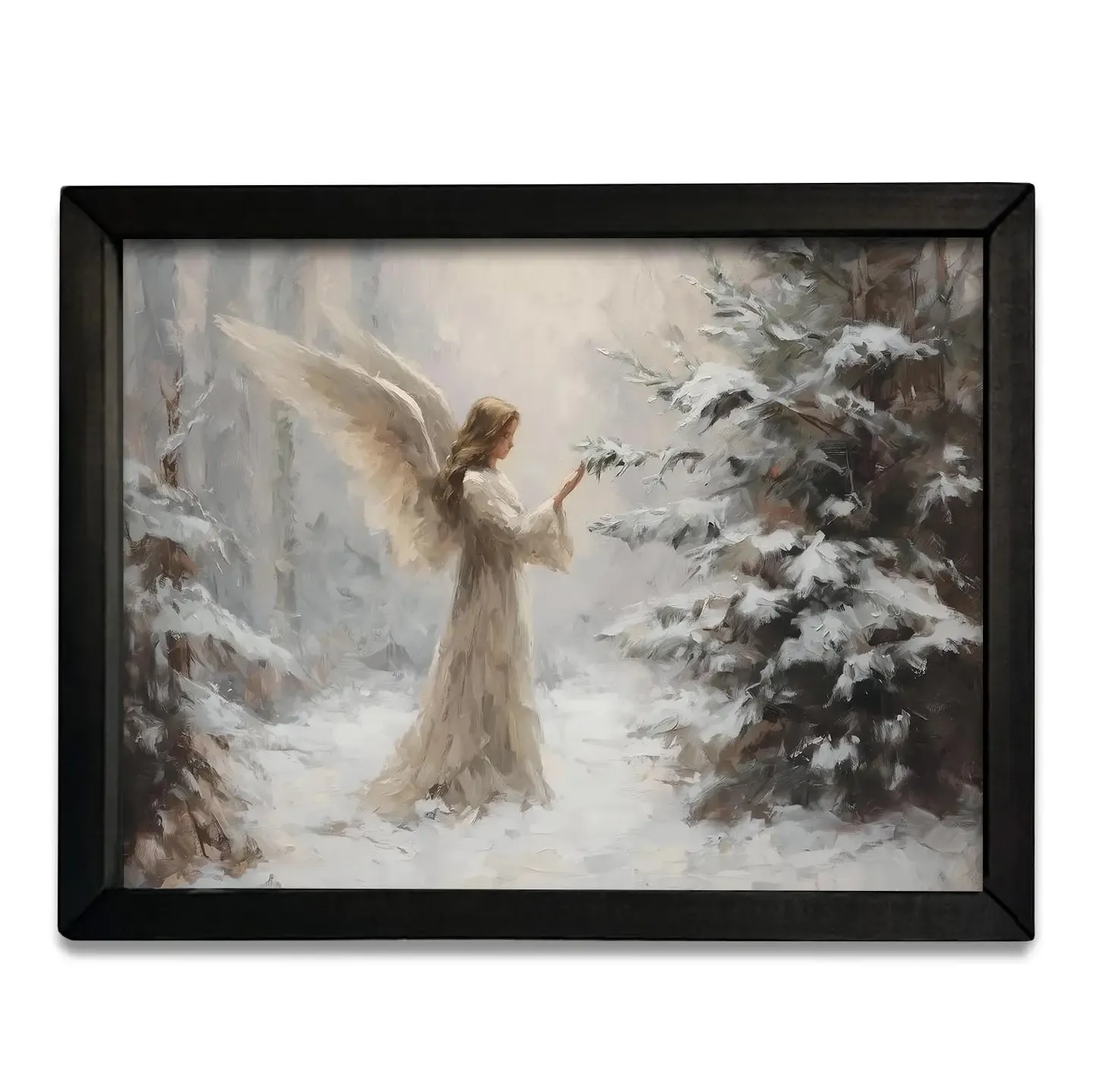 WINTER ANGEL PAINTING BOX FRAME