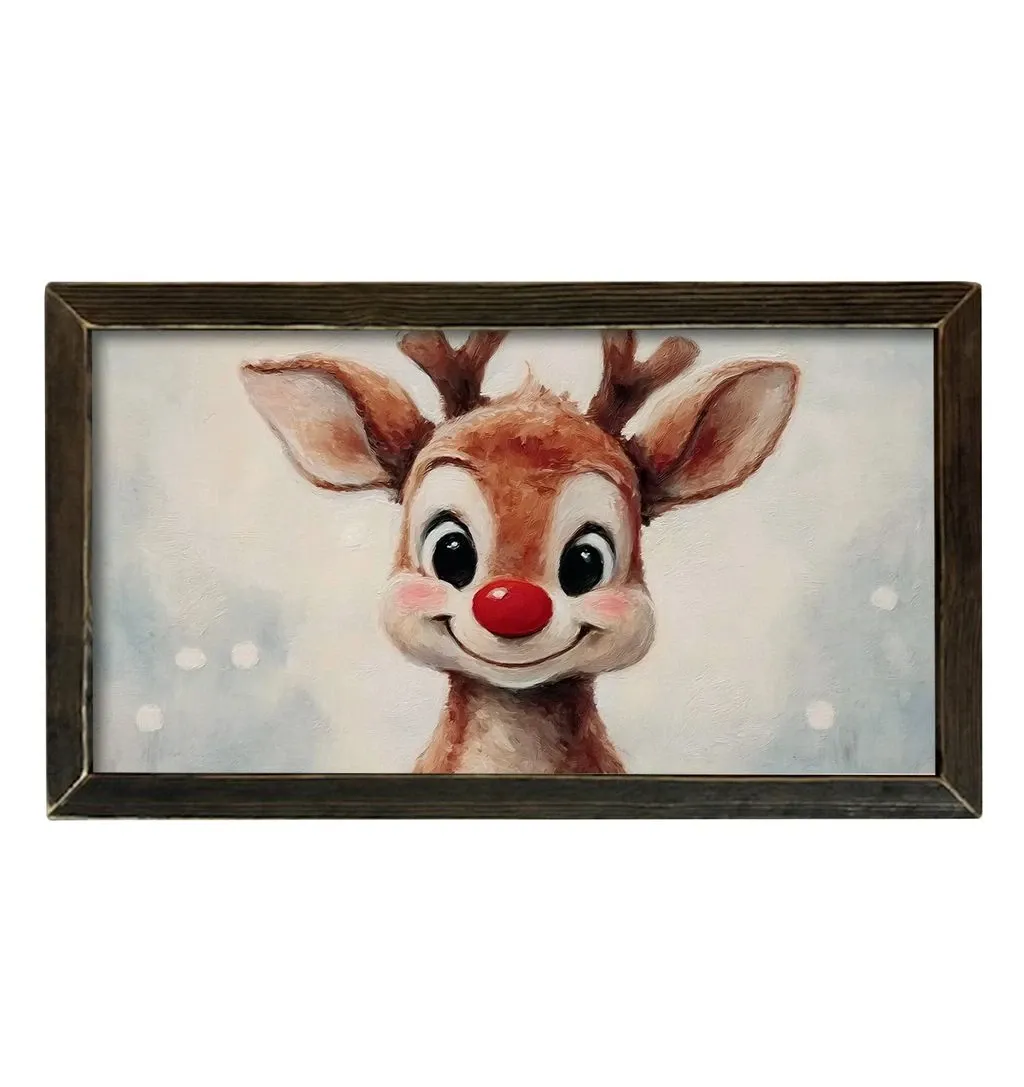 Painted Red Nosed Reindeer