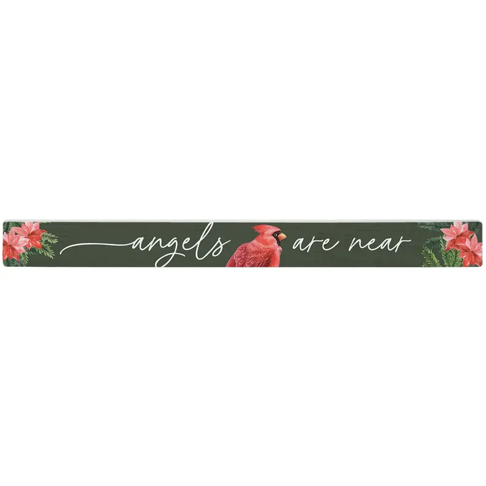 Angels Near Poinsettias Christmas TALKING STICK