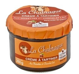 Crème à tartiner Noisette «La Chabraque» Chocolat au LAIT