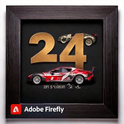 Les 24 H du mans - Cadre de décoration