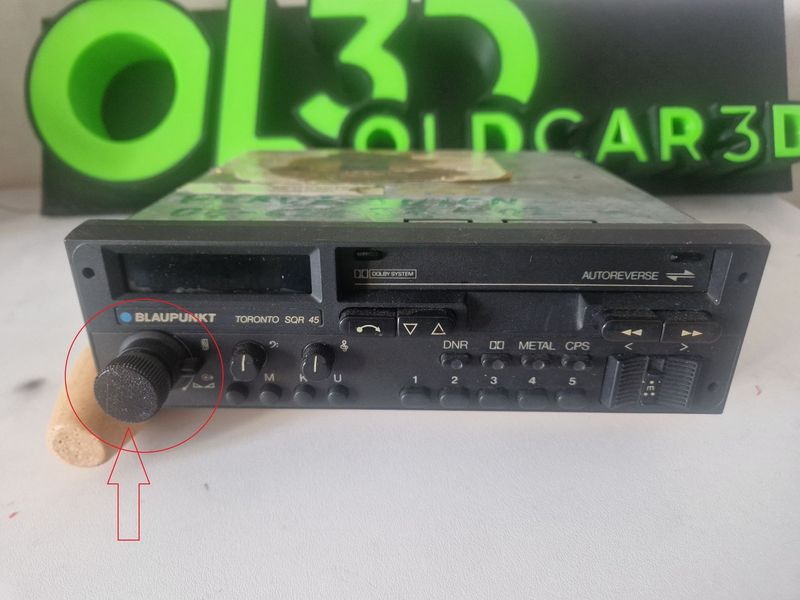 Autoradio blaupunkt TORONTO SQR 45 - Bouton ON/OFF volume