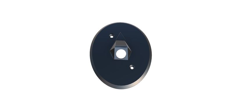 Support caméra arrière CLIO 5 - Ovale pour caméra ref renault :28442 3509R--A