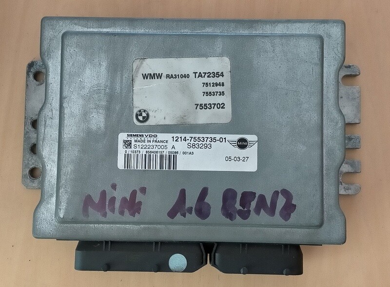 Centralina ECU 12147553735 MINI COOPER 1.6 Benzina 2004