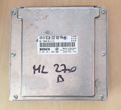 Centralina ECU 0281011408 - A6121536379 MERCEDES ML 270 CDI  1997-2005