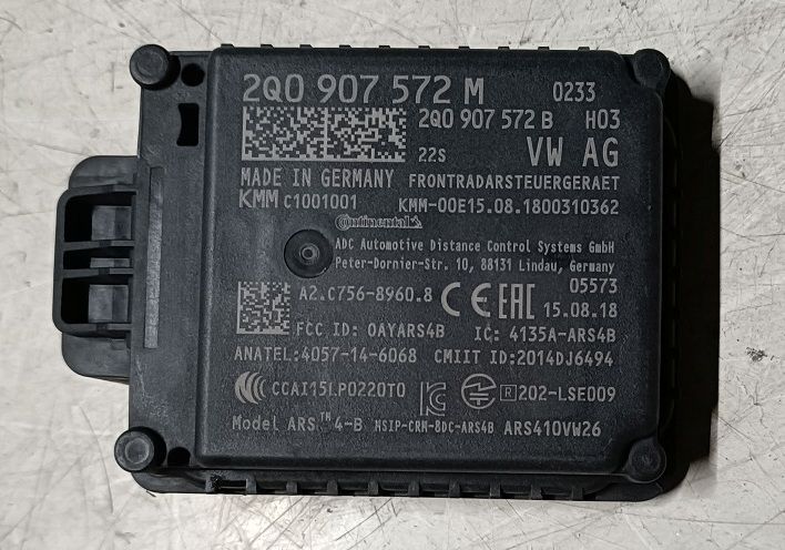 Sensore distanza  2Q0907572M VOLKSWAGEN T-ROC 1.6 TDI (2017-2021)