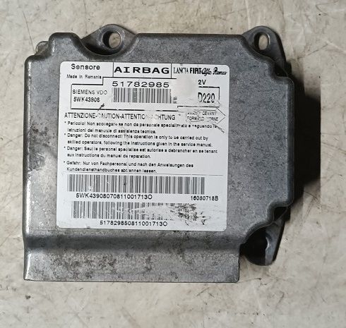 Centralina airbag 51782985 - 5WK43908 FIAT 500 1.3 MJT  2007-2014