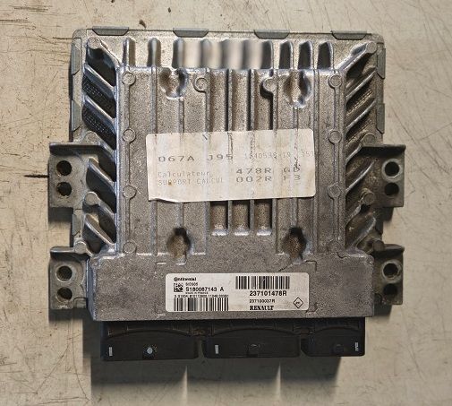 Centralina ECU S180067143A 237101478R RENAULT SCENIC X-MOD 1.5 Dci 2009-2013 Centralina ECU S180067143A 237101478R RENAULT SCENIC X-MOD 1.5 Dci 2009-2013
