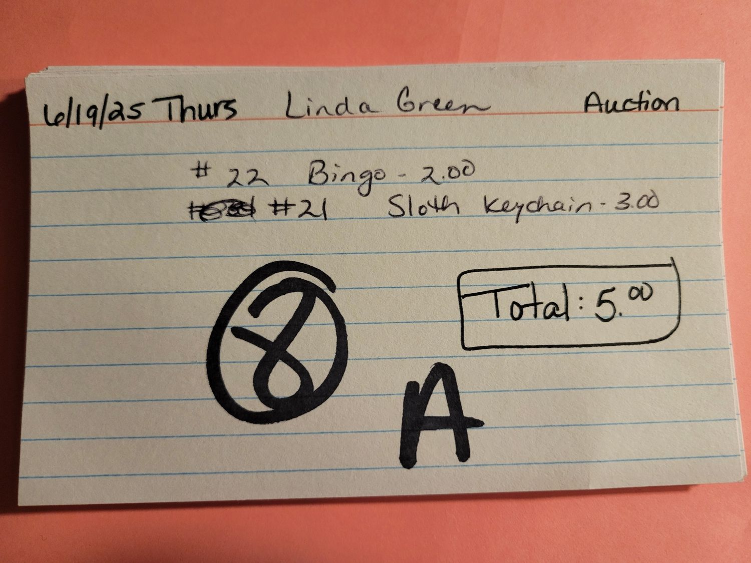 Linda green 6/19/25 auction