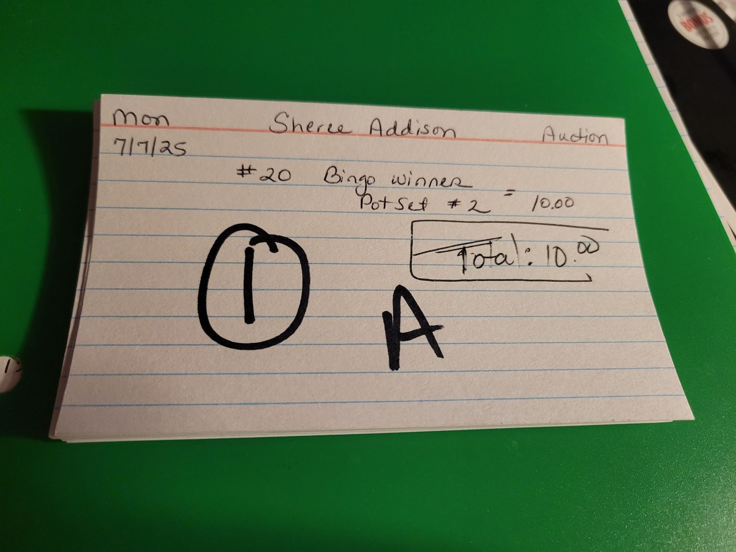 Sheree Addison 7/7/25 auction