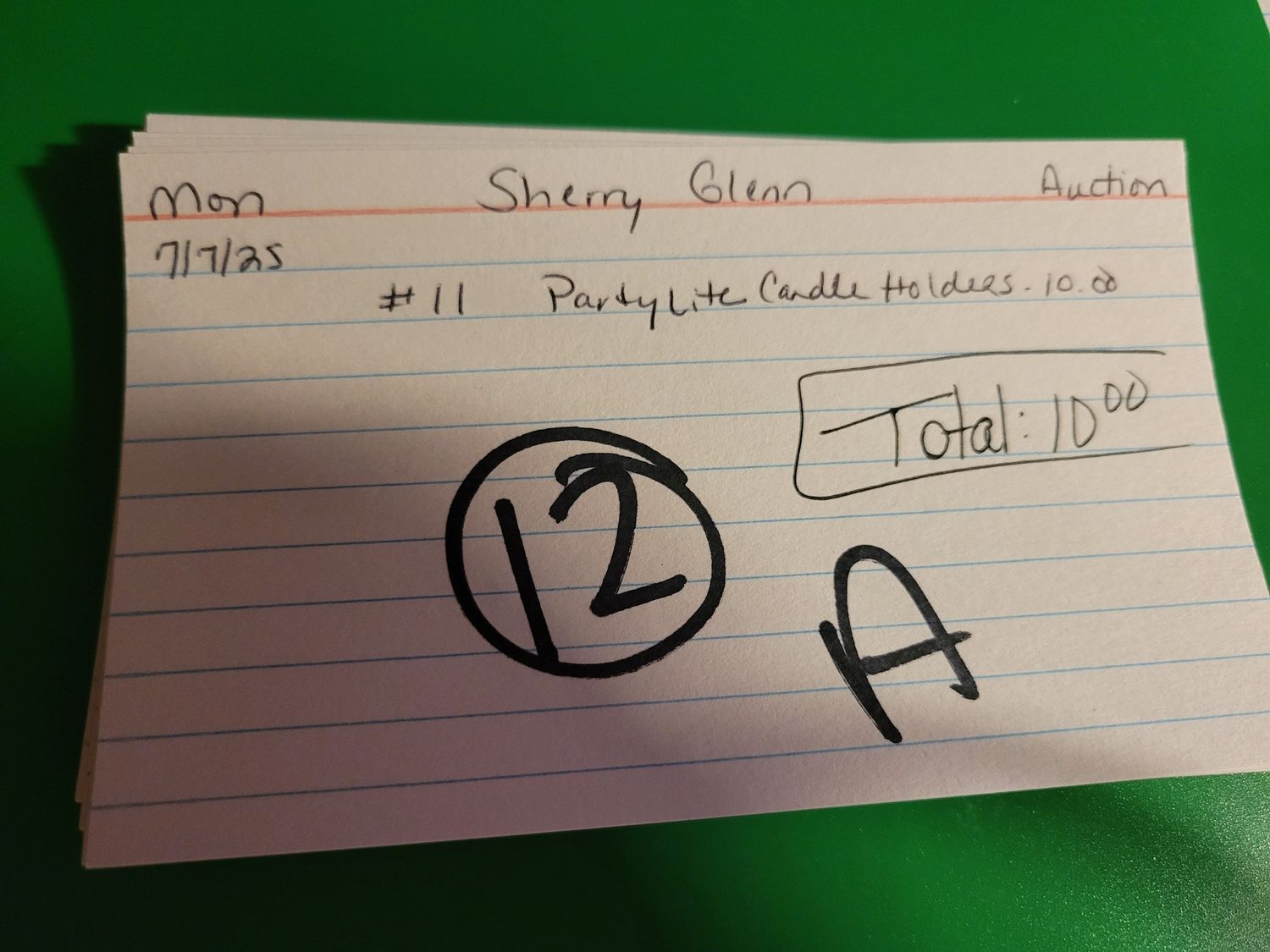 Sherry Glenn 7/7/25 auction