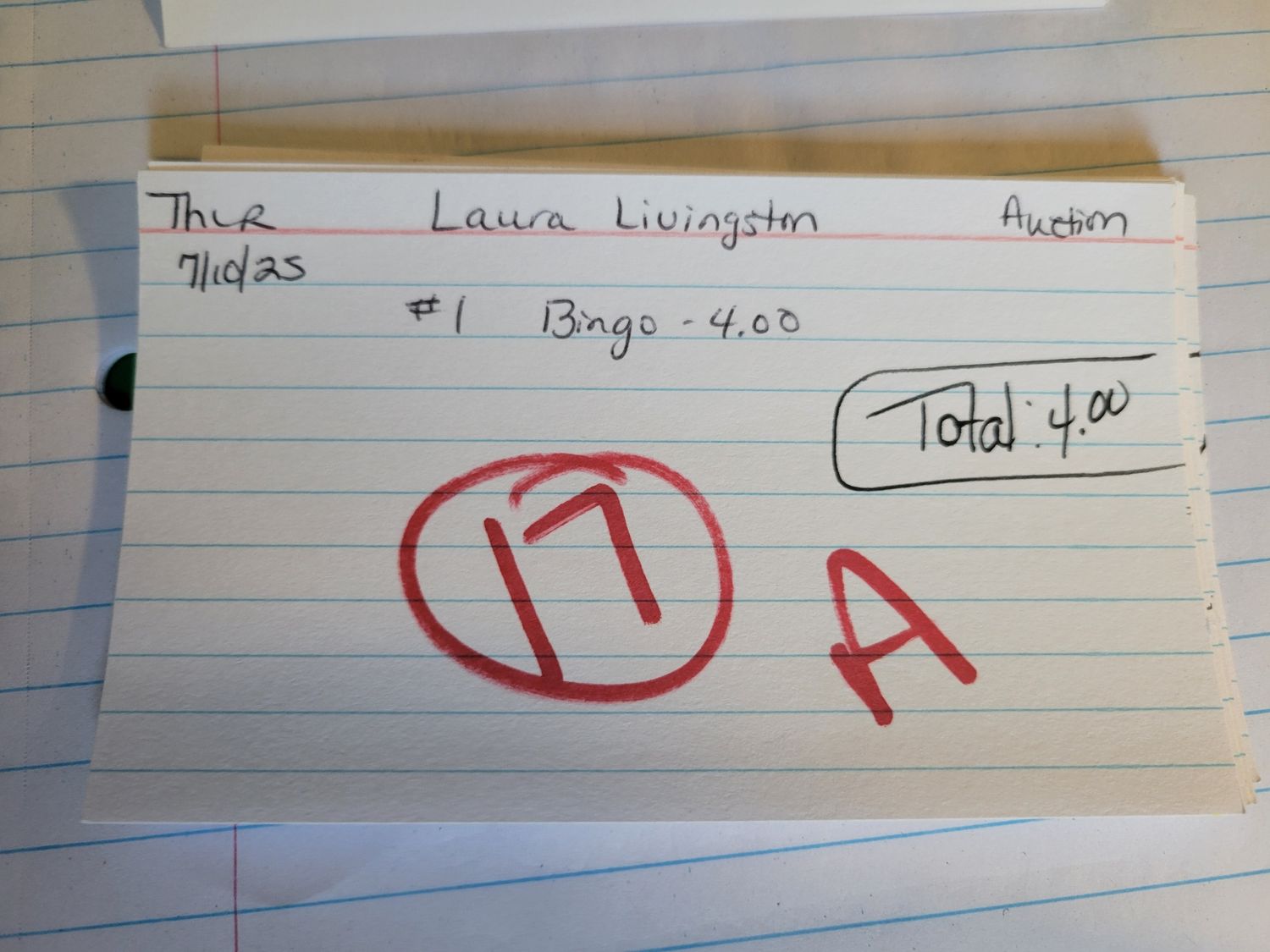 Laura livingston 7/10/25 auction