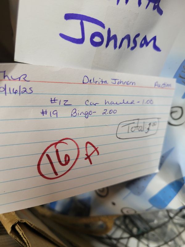 Delrita johnson 10/16/25 auction
