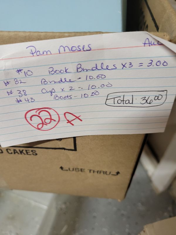Pam Moses auction 10/16/25