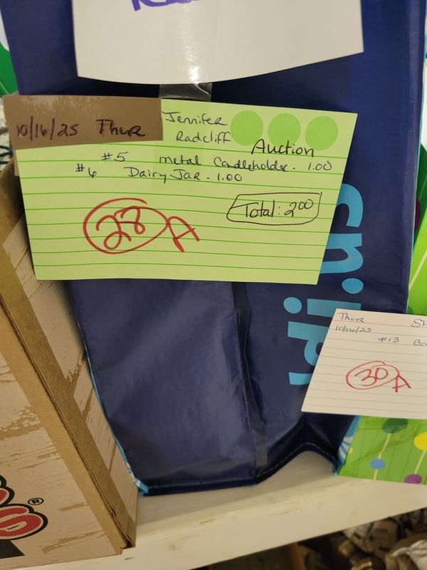 Jennifer radcliff auction. 10/16/25