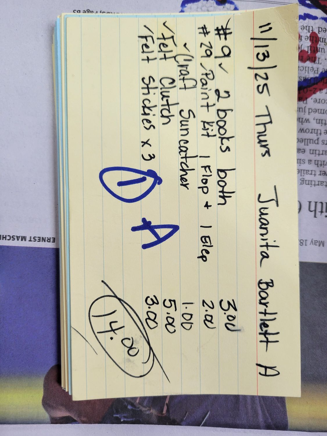 Juanita bartlett 11/13/25 auction thur