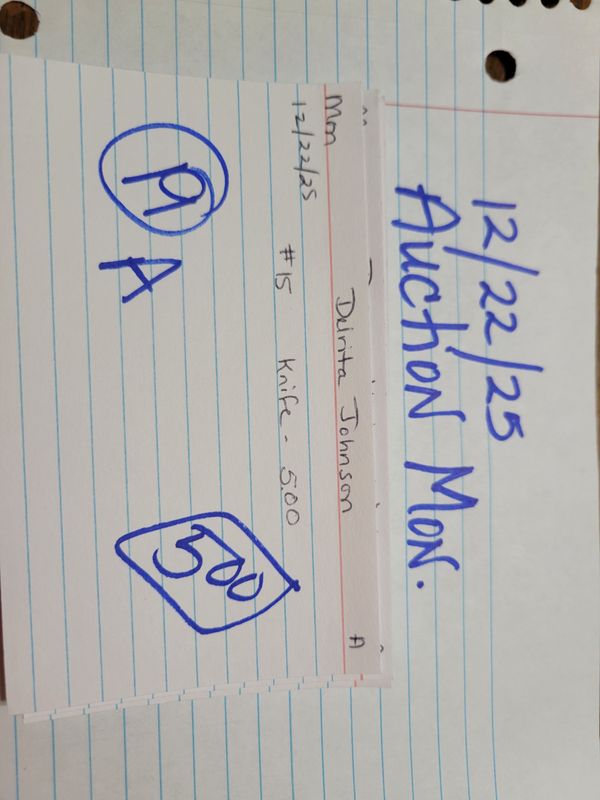 Delrita johnson 12/22/25 auc mon Delrita johnson 12/22/25 auc mon