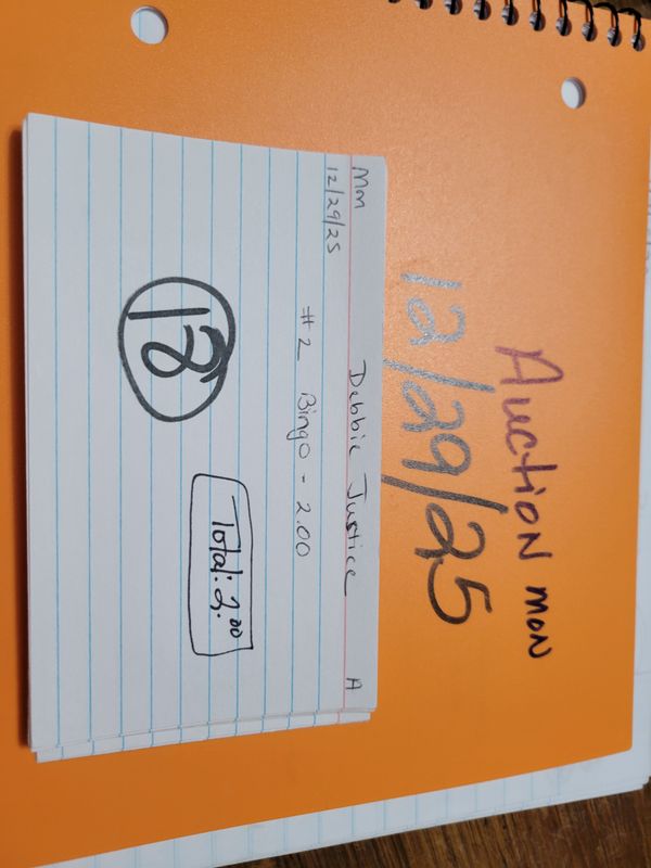 Debbie Justice 12/29/25 mon auc Debbie Justice 12/29/25 mon auc