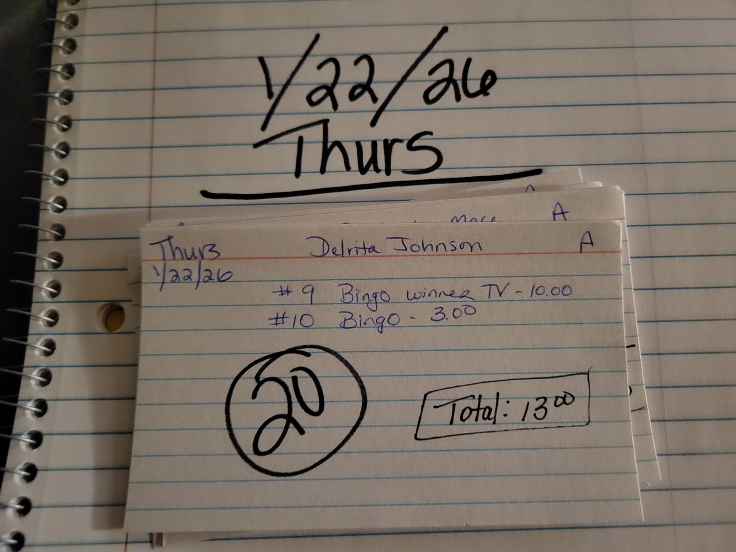 Delrita johnson 1/22/26 thur auc Delrita johnson 1/22/26 thur auc