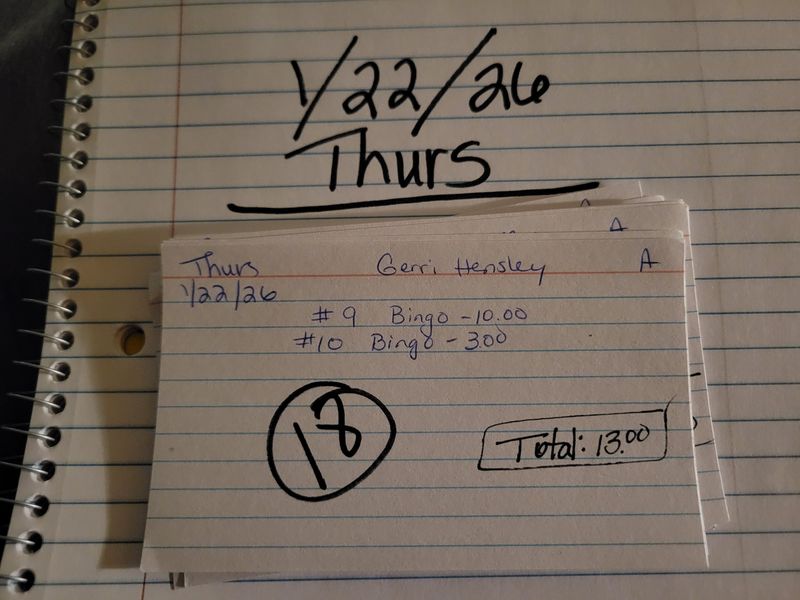 Gerri hensley 1/22/26 thur auc Gerri hensley 1/22/26 thur auc