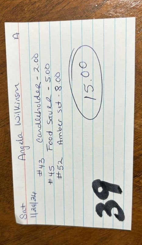 Angela Wilkinson 1/24/26 sat auc Angela Wilkinson 1/24/26 sat auc