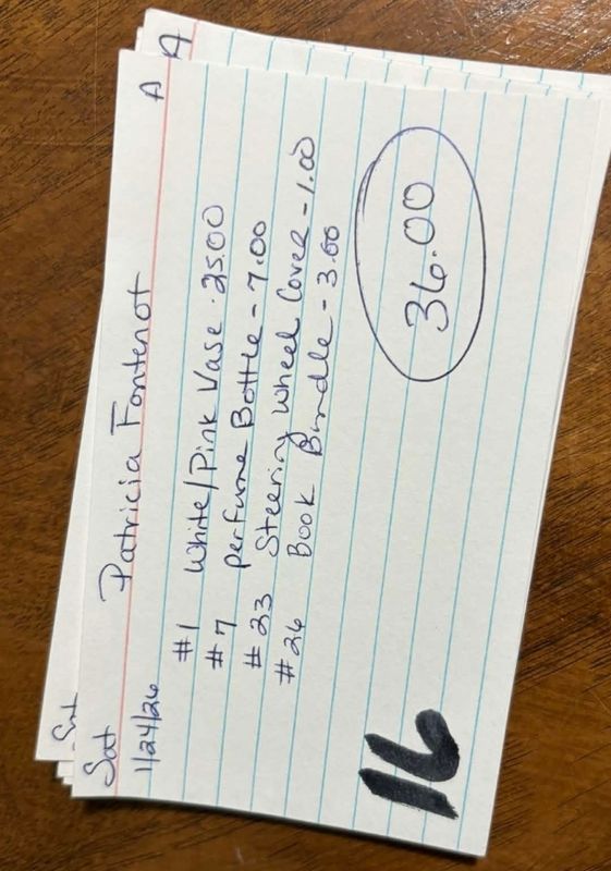 Patricia fontenot 1/24/26 auc sat Patricia fontenot 1/24/26 auc sat