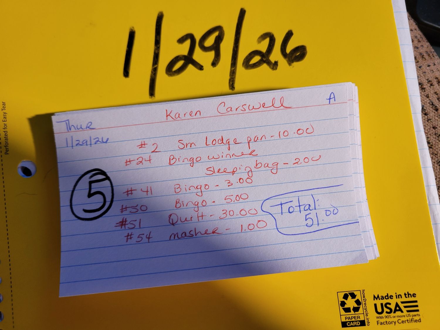 Karen carswell 1/29/26 auc thur