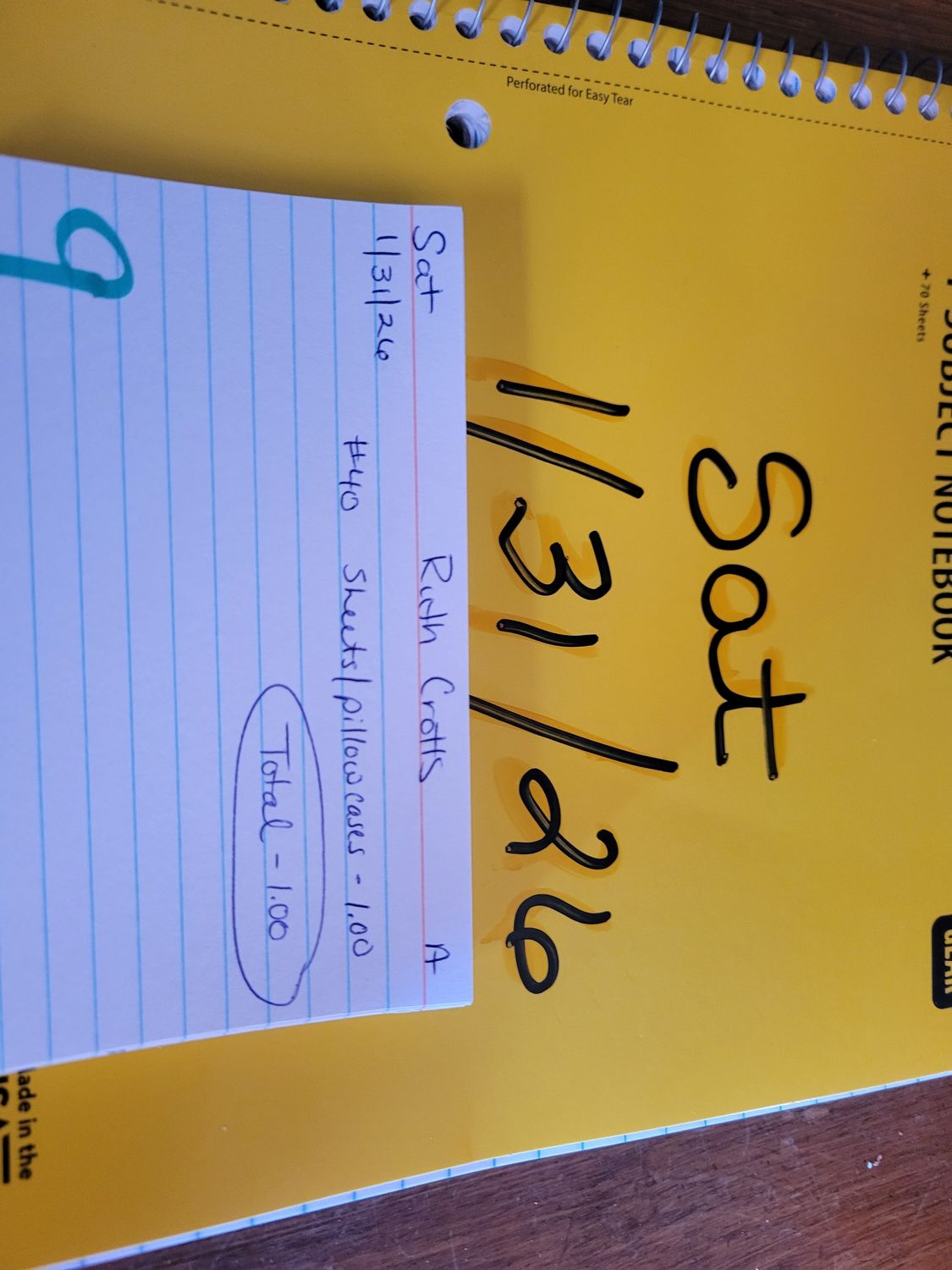 Ruth crotts 1/31/26 sat auc