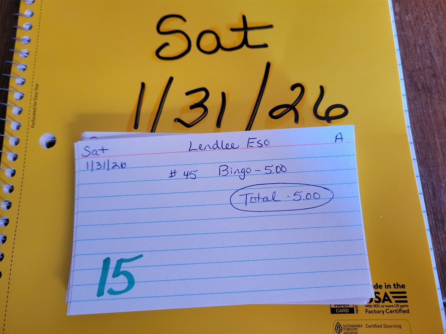 Lendlee eso 1/31/26 sat auc