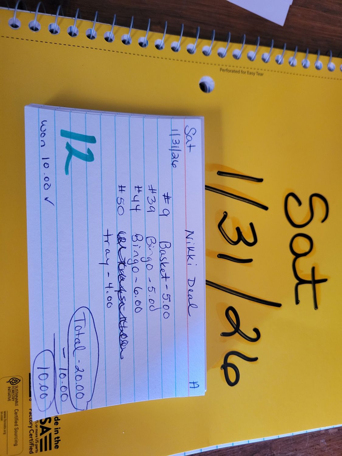 Nikki deal 1/31/26 sat auc