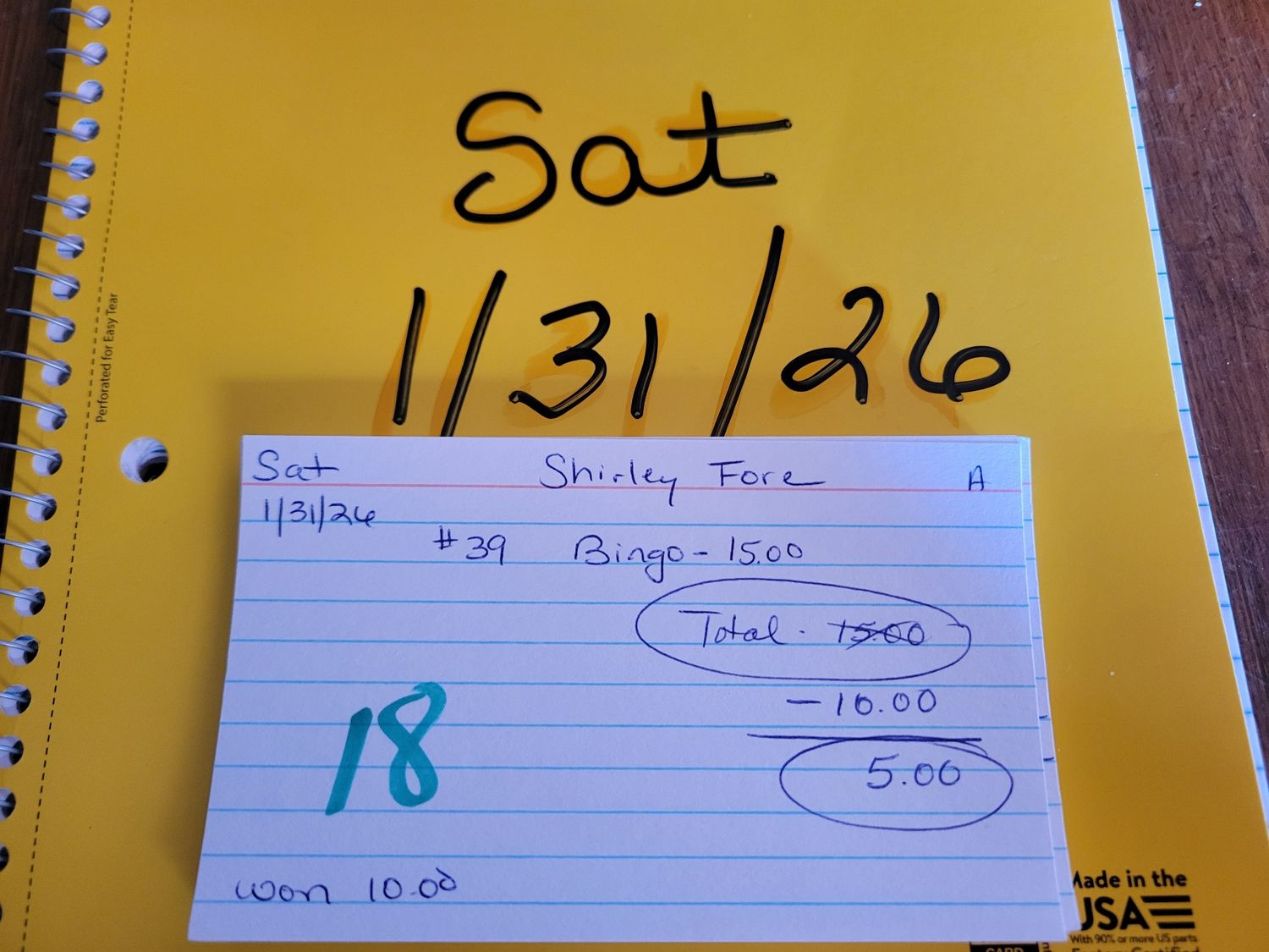 Shirley Fore 1/31/26 sat auc