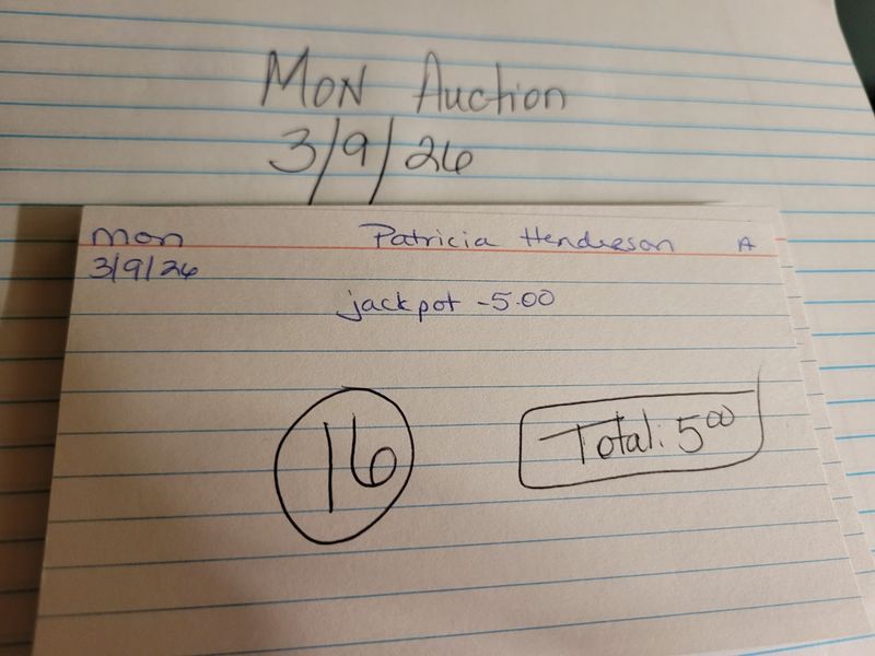 Patricia Henderson 3/9/26 auc mon