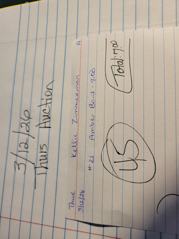 Kelli Zimmerman 3/12/26 auc thur