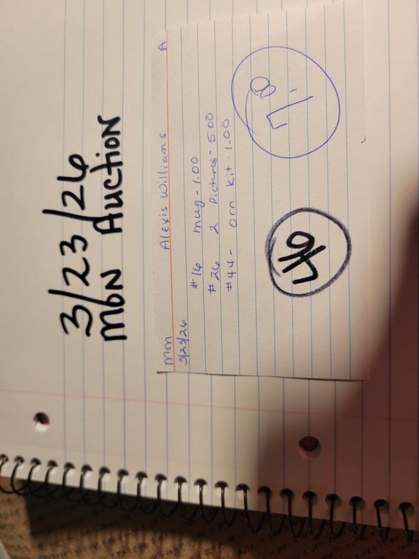 Alexis Williams 3/23/26 auc mon