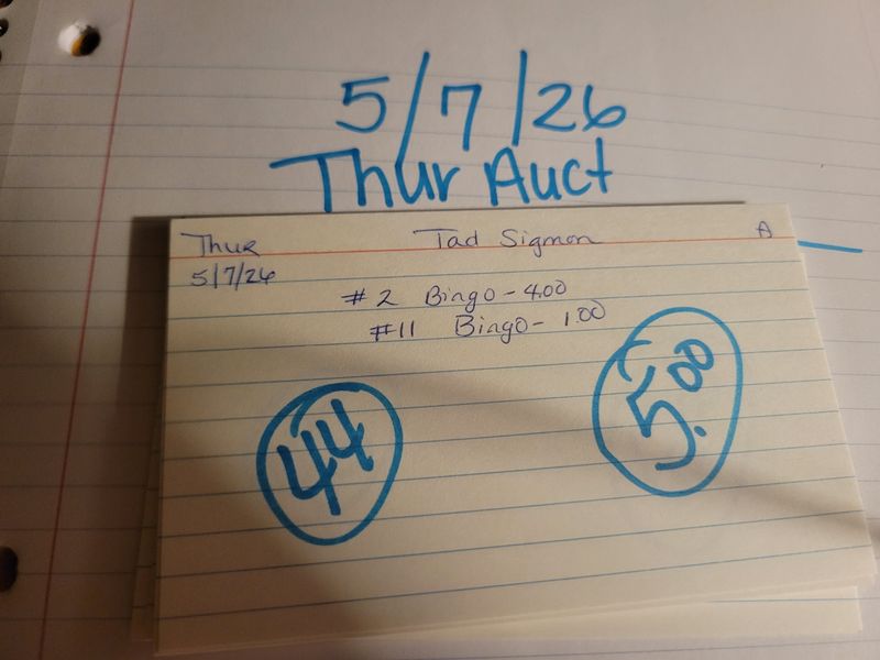 Tad sigmon 5/7/26auc thu