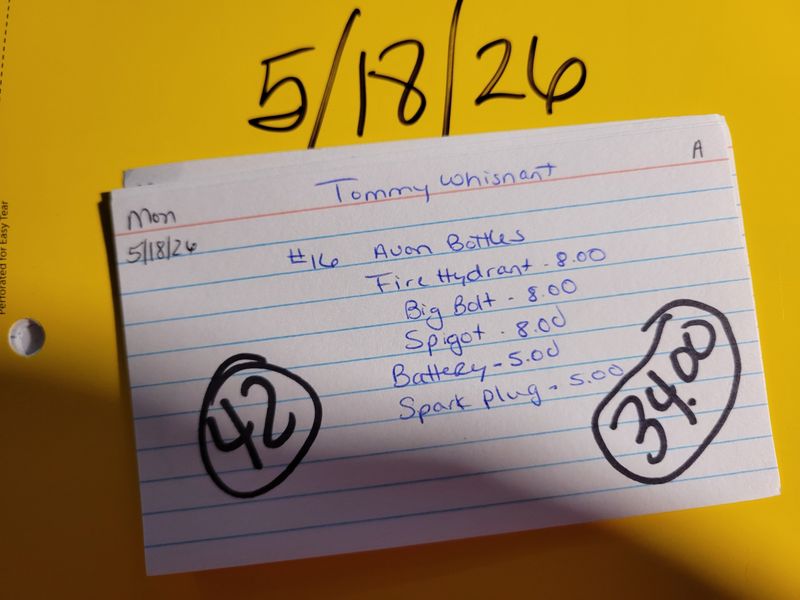 Tommy whisnant 5/18/26 mon auc