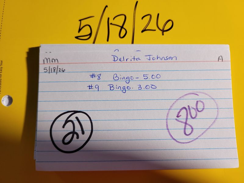 Delrita johnson 5/18/26 mon auc