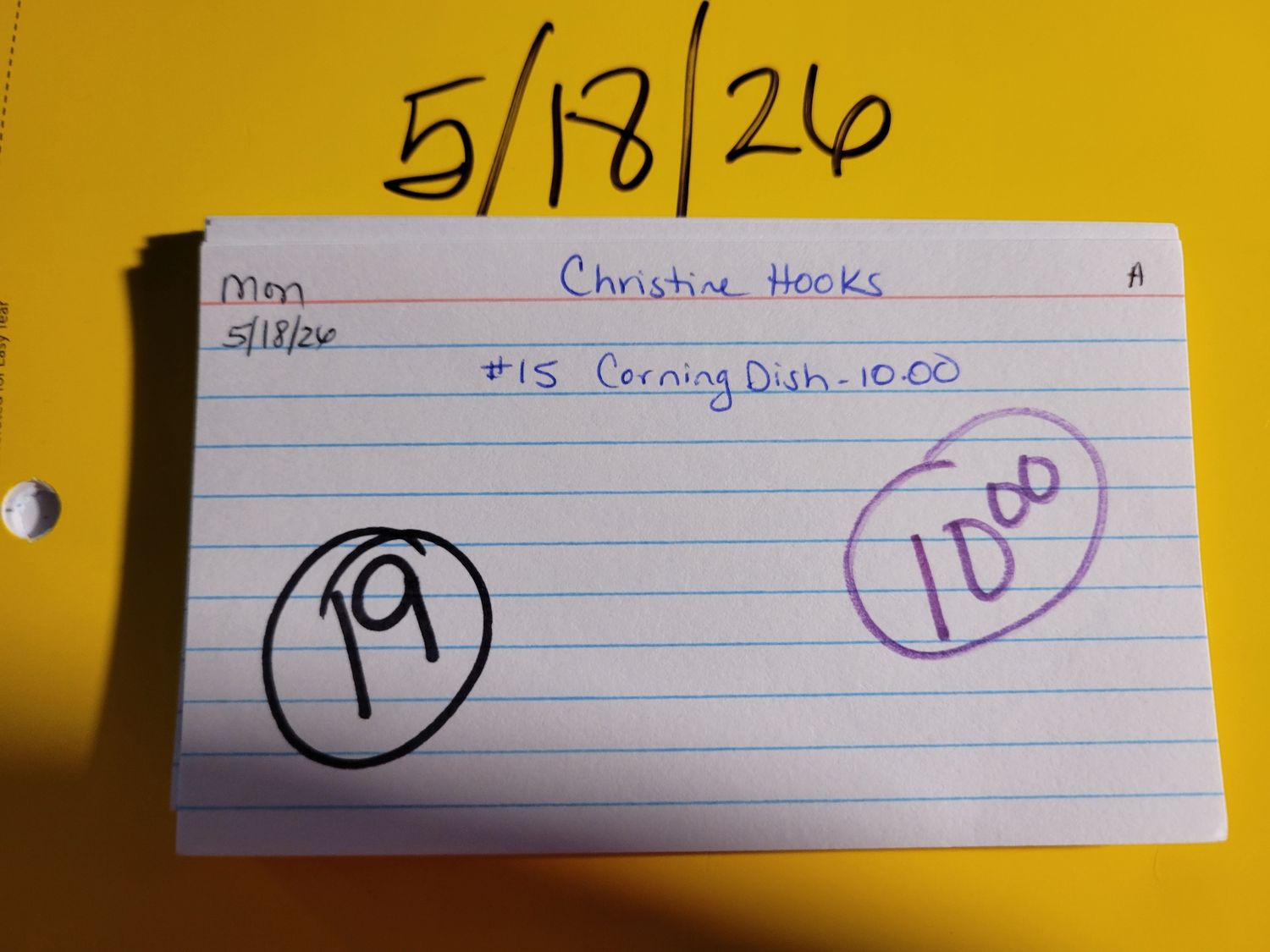 Christine hooks 5/18/26 auc mon Christine hooks 5/18/26 auc mon