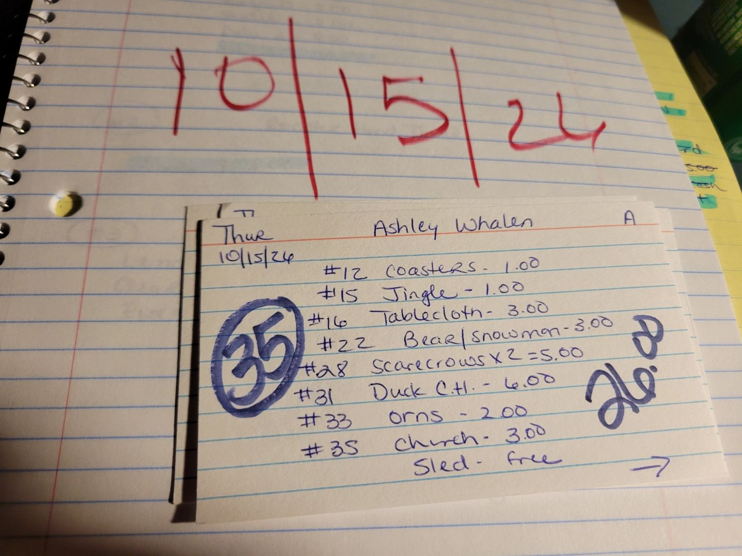 Ashley whalen 10/15/26 thur auc Ashley whalen 10/15/26 thur auc