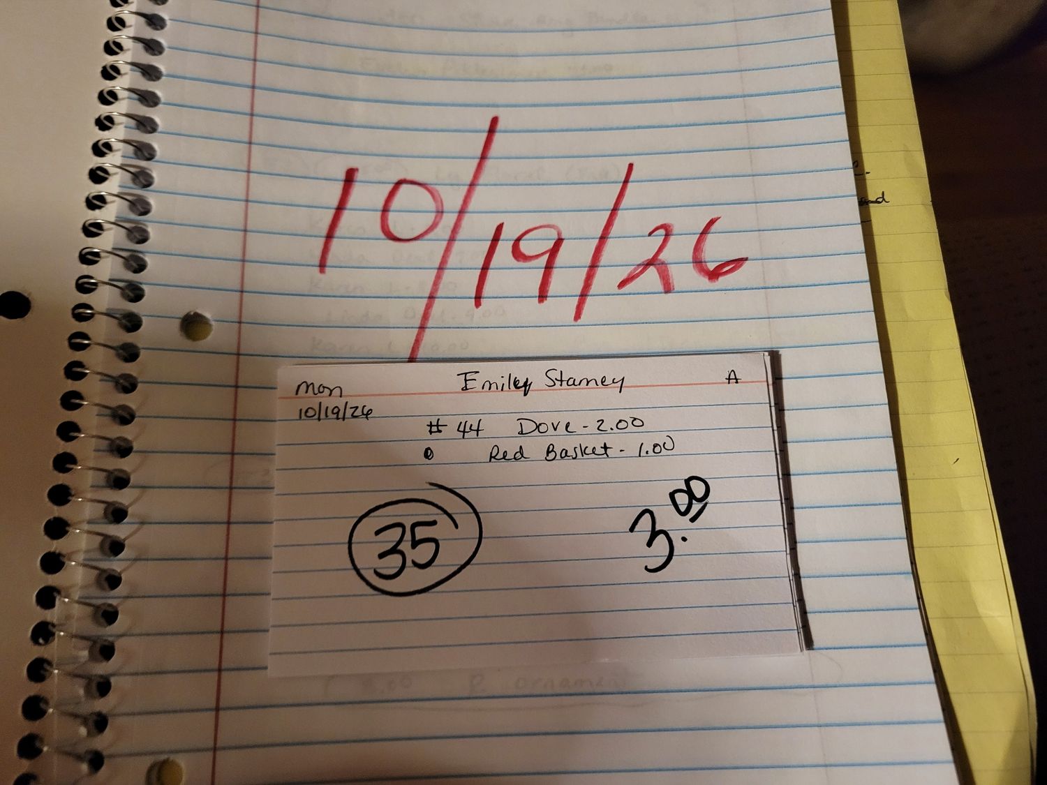 Emily stamey 10/19/26 auc mon