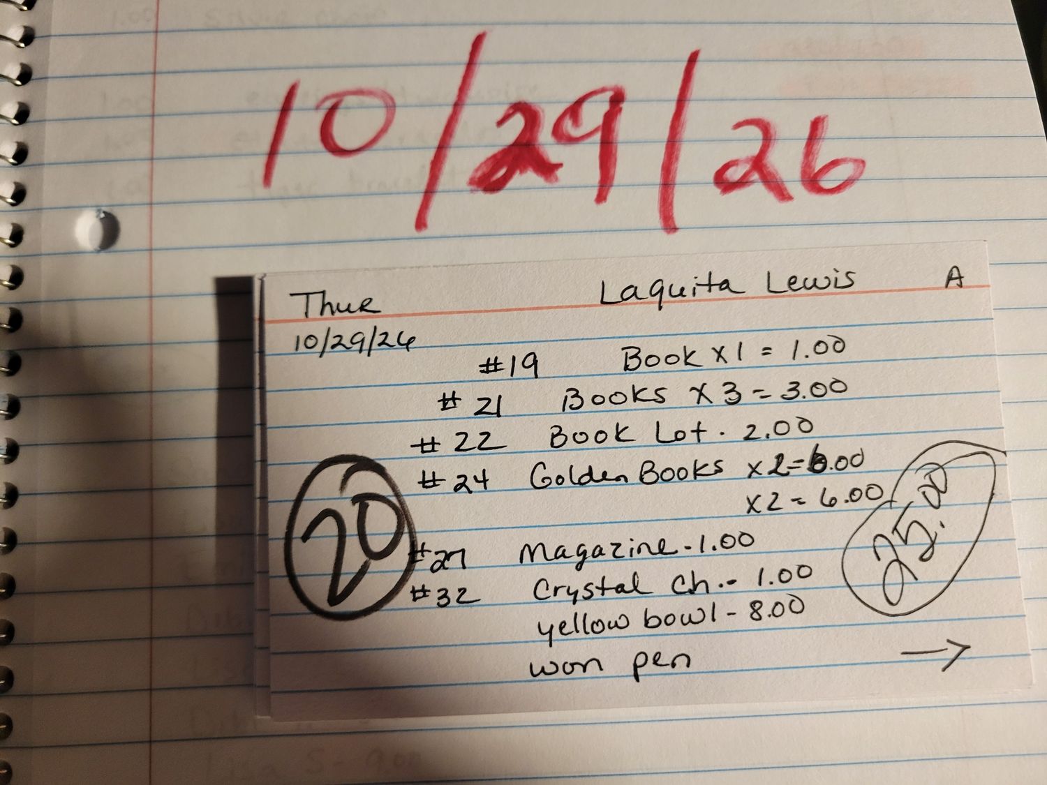 Laquita Lewis 10/29/26 auc thur Laquita Lewis 10/29/26 auc thur