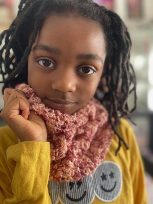 Crochet headband and scarf