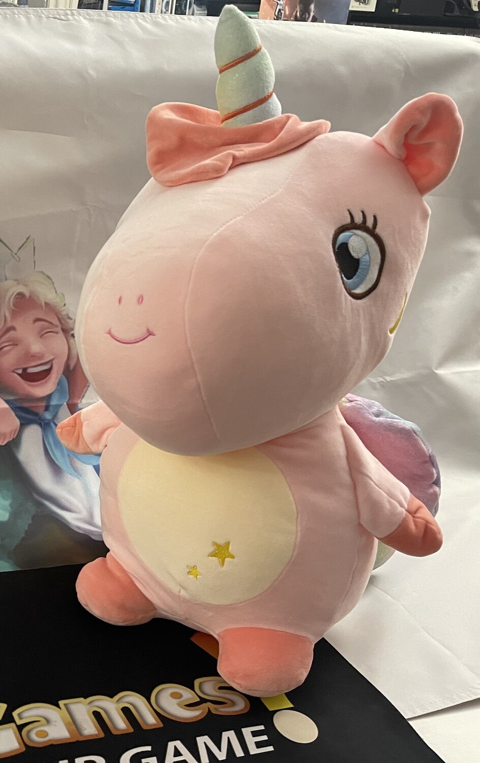 Fluffy Pink Unicorn 26&quot;