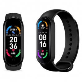 Reloj Inteligente M6 Smartwatch Bluetooth Touch Android iOS NEGRO