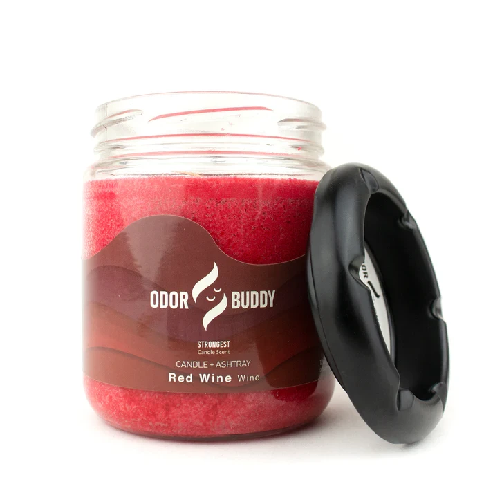 ODOR BUDDY CANDLE &amp; ASTRAY RED WINE