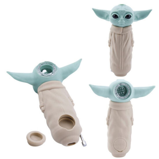 HPST40 HANDPIPE SILICONE 4&quot; BABY YODA 66353