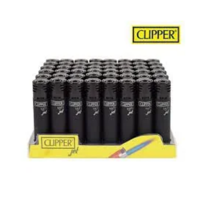 CLIPPER JET FLAME LIGHTER 48CT BLACK 38540