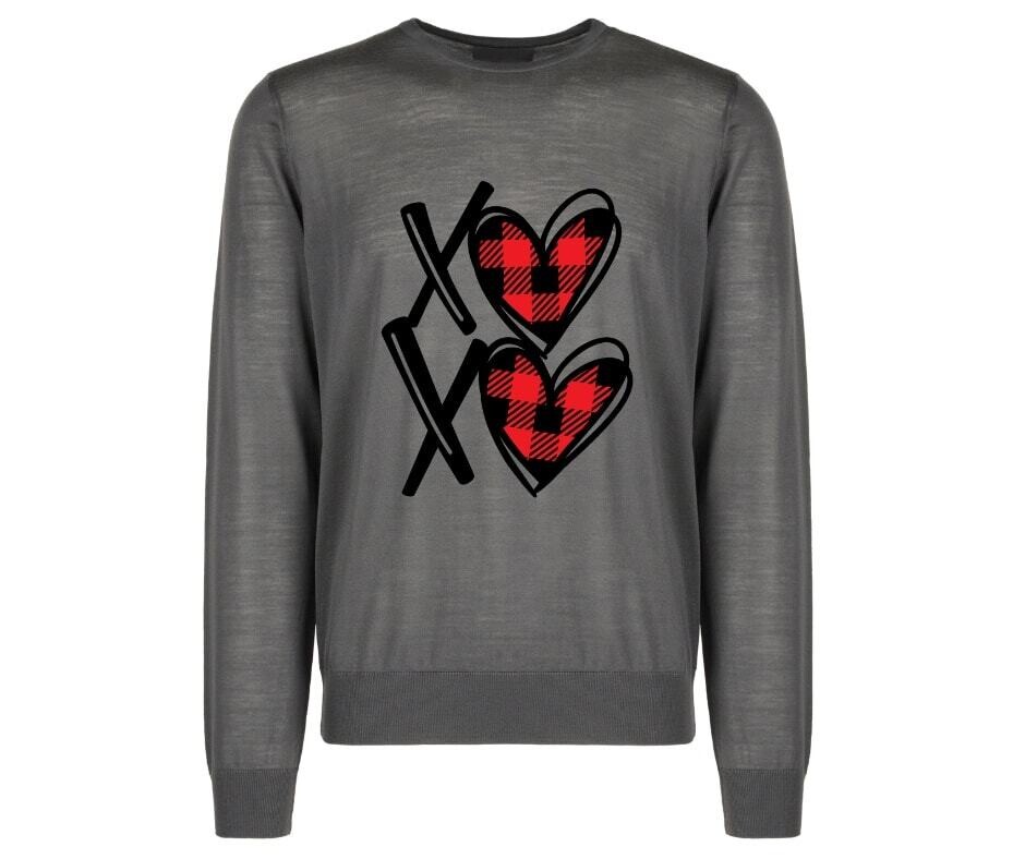Plaid Heart XO Design